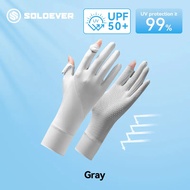สำหรับคุณ SOLOVER Cycling s UPF 50+ รังสียูวี Womens ถุงมือขับรถหน้าจอสัมผัสแบบตาข่ายสำหรับแสงแดด คุ
