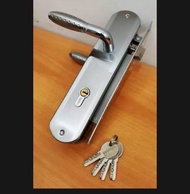 kunci pintu rumah 1 set komplit/kunci pintu rumah  model minimalis kotak handle/gagang pintu rumah 1
