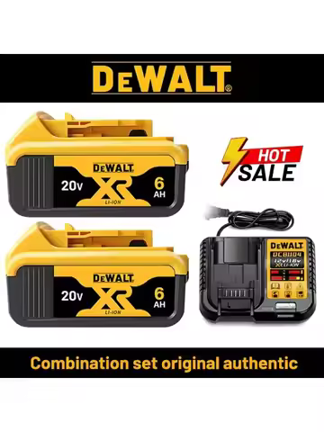 Original DEWALT battery, 20V, 6AH, rechargeable lithium ion battery, DEWALT, DCB115, DCB118, fast ch