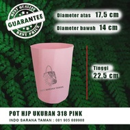 POT HJP 318 PINK Pot Tinggi Pot Plastik Pot Bunga Pot Tanaman Pot Unik