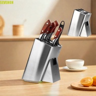 SEVENON Knives Storage Rack, Stainless Steel Drainage Knives Holder, Durable Space-Saving Floor-Stan