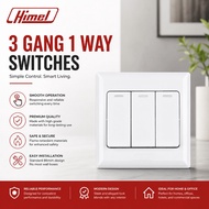 HIMEL ADVANCED SERIES 3 GANG 1 WAY SWITCH