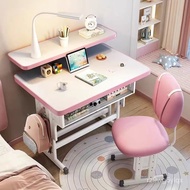 Desk Writing Desk Study Table Table and Chair Children Primary School Student Home Girl Boy Simple Study Table ZUNM