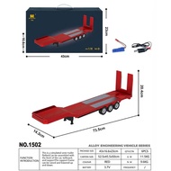 พ่วงท้าย Huina 1502 1:18 รถบรรทุก Trailer Flatbed 2.4GHz RC