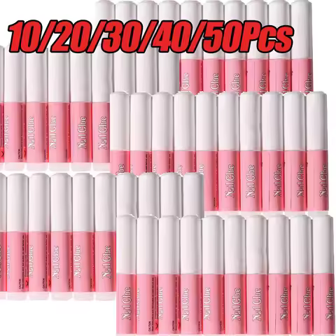 10/20/30/40/50Pcs Nail Glue for Press on Nail Net-2g Fast-Dry False Nail Tips Glue Super-Strong Rhin