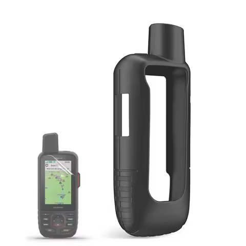 Silicone Soft Edge Shell Bumper Cover Protective Case Screen Protector Film For Garmin Gpsmap 67 67i