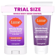 Deodoran Seluruh Badan Lume - Krim Halimunan + Himpunan Mini Batang Pepejal - Kawalan Bau 72 Jam - A