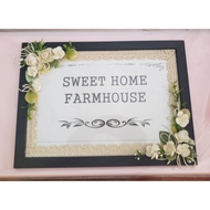 Sweet Home Frame Decoration Farm House