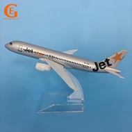 Jetstar Airways Airbus 320 Aircraft Model Diecast Alloy Aeroplane A320 Metal Plane Airplane Model