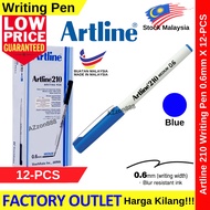 【12-PCS】Artline 210 MEDIUM 0.6mm Writing Pen Permanent Writing Ink Pen #0.6mm #210 #Artline #Black #