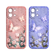 Compatible Case For Vivo Y05 Y11D/ with Cute, Trendy Butterfly Flower Motif