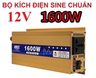 Bộ đổi nguồn 12V 220V 1600W sin chuẩn - Inverter 1600W sine chuẩn