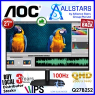 (ALLSTARS) "Shipping New Model Q27B36" AOC Q27B2S2 27 inch IPS Monitor (Warranty 3years on-site by A