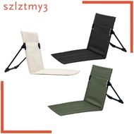[szlztmy3] Beach Seats Floor Chair with Back Support, Folding Cushion Mattress, Foldable Chair Pad for Mountaineering, Backpacking, Sand