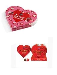 ช็อคโกแลตรูปหัวใจ Elit Love Chocolate ช็อคโกแลตนม กล่องใหญ่มีหลายชิ้น มีให้เลือก2สี