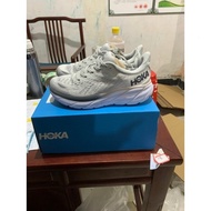 HOKA booster shoes High quality running shoes HOKA ONE ONE Clifton 8 Shock Absorption Running shoes White Silver Grey