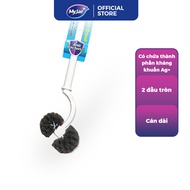 Cây Chà Bồn Cầu MyJae Cọ Chà Toilet  Loại  2 Đầu Tròn Kháng Khuẩn 45cm