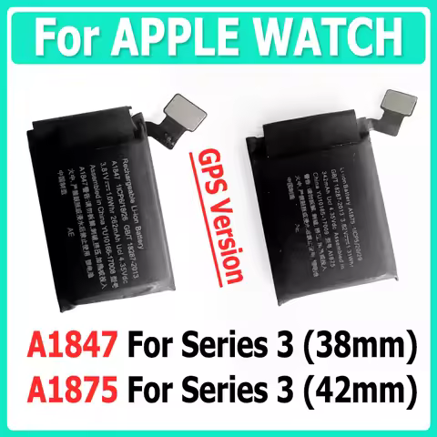 Replacement Battery A1847 For Apple Watch Series 3 38mm GPS Version A1875 For Apple Watch Series 3 4