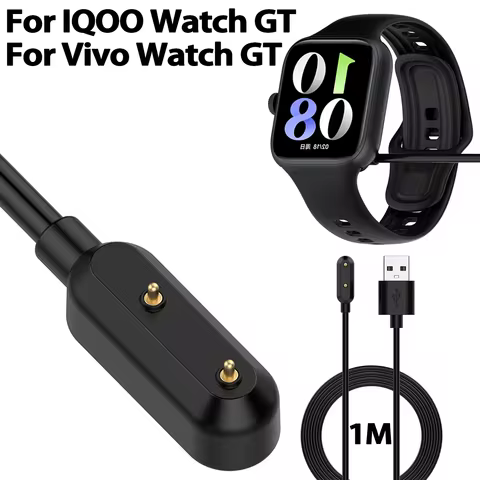 For IQOO Watch GT Smart Watch Dock Charger Adapter USB Charging Cable for Vivo Watch GT Power Charge
