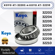 KOYO 32203 32204 32205 32206 32207 32208 32209 32210 Tapered Roller Bearing 100% ORIGINAL