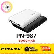 [ORIGINAL] PINENG PN987 Powerbank - 5000mAh, High Speed Slim and small (WARRANTY MALAYSIA)