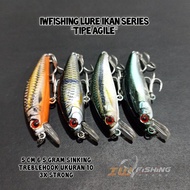 Iwfishing Lure Ikan Series type agile 5 cm 6.5 grams sinking minow fishing bait casting