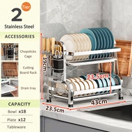 NBSail ชั้นวางจานสแตนเลส สแตนเลส 304 ชั้นวางถ้วยชาม ที่คว่ำชามจาน ที่คว่ำจาน ชั้นคว่ำชามจาน ชั้นคว่ำ