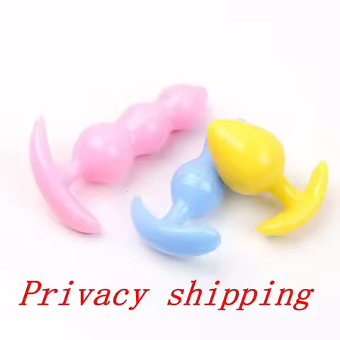 3pc/Set Silicone Butt Plug Ease-in -Anal Plugs Training Set Expandable Beginner Anales Beads Beginne