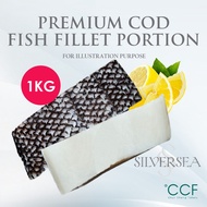 Silversea - Premium Cod Fish Portion Patagonian Toothfish 1KG Wild Caught Sea Frozen Fresh Seafood