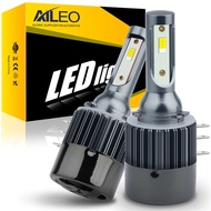 AILEO 2Pcs H15 6000K High Beam LED Headlight Bulb CSP Chip DRL 90W High Power 50000LM Turbo Fan For 