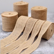 Jute burlap ribbon 1m (diameter 3cm, 5cm, 10cm, 20cm), used to make hanmade decorative accessories