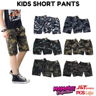 Seluar Pendek Budak Lelaki Perempuan Seluar Askar Budak Celoreng Tentera Kanak Kanak Kids Short Pant
