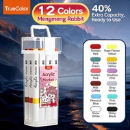 24 Colors Acrylic Paint Markers Set No Shake No Press Design Opaque Ink With Layering Ability For