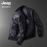 Produk baru JEEP jaket kulit jaket lelaki jaket trend musim gugur dan musim sejuk pelajar belia Kore