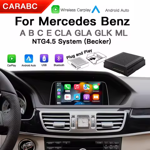 Wireless Carplay Suitable For Mercedes Benz A B C E CLA GLA GLK ML Sprinter NTG4.5 Becker Module And