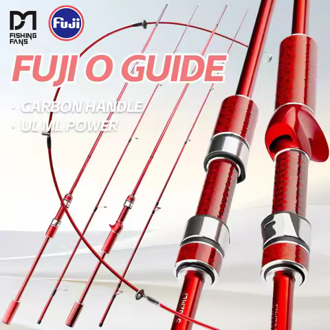 FISHINGFANS ORCA TROUT CARBON HANDLE FUJI O GUIDE Sea POLE CARBON BLANK Split Reel Seat UL ML POWER 