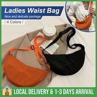 【Ready Stock】Canvas Chest Bag Women Sling Beg Canvas Bag Underarm Bag Casual Crossbody Beg Sling Bag Man Shoulder Bag