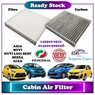 【 Perodua 】 Cabin Air Filter - Fibre / Carbon ( Myvi Lagi Best Axia Alza Bezza 014520-29903D 145520-