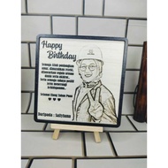 Frame Kayu Custom Wood Picture Frame /Anniversary/Weeding/Birthday/Friendship Gift