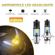 1PCS H4  LED Motorcycle Headlight 3030 BA20D P15D 12SMD Moto LED Fog Lamp LED