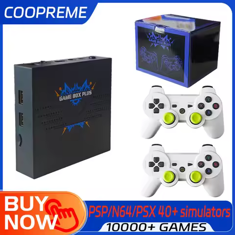 Coopreme X6 PLUS Video Game 64G 10000+Games HD Output Joystick Dual Controller Fighting Home Game Bo