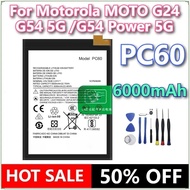 Brand New PC60 6000mAh Mobile Phone Battery For Motorola MOTO G24 G54 5G /G54 Power 5G phone Batteri