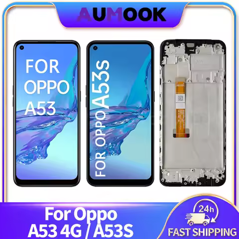 6.5" IPS LCD Display For Oppo A53 4G A53s Touch Screen Digitizer Assembly With Frame CPH2127 CPH2131