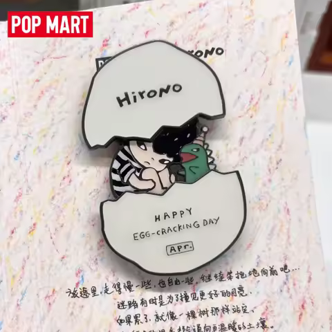 Genuine in Stock POP MART April Hirono Birthday Badge Limited Edition Merch