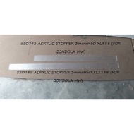 High Quality Acrylic Stopper For Gondola / Gondola Plastic Stopper / Transparent Clear Stopper