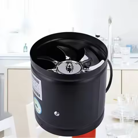 Axial Pipe Metal Blower Bathroom Fan Channel Pipe Fan 500m³/h Channel Duct Extractor Insert Exhaust 