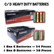 Toshiba Heavy Duty Long Lasting C & D Size 1.5V Battery [1 Box]/Bateri Toshiba Saiz C & D [1 Kotak]