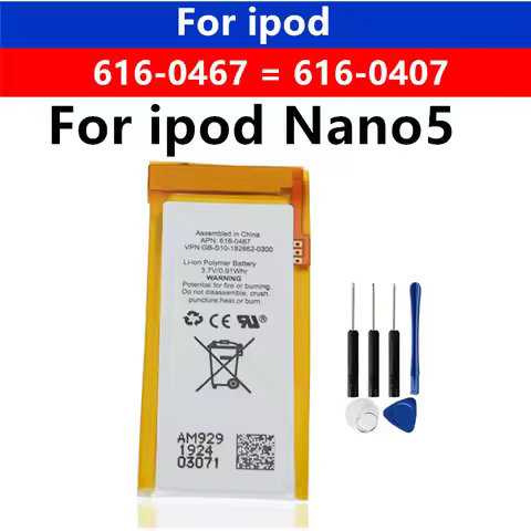 616-0467 / 616-0407 Original Replacement Battery For iPod Nano 4 4G 4th Generation MP3 Nano4 + Free 