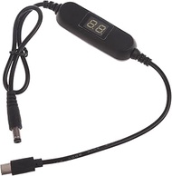 HYROOY 50cm USB C to 1.5V 3V 4.5V 6V 9V 12V Adjust Voltages Dislpay Cable LR03AAA LR6AA Battery Elim