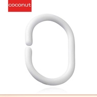 【Coco】Pack of 24 Shower Curtain Hook C-shape Drape Hanger Rings Plastic Window Blind Rod Loop Holder Replacement Accessories